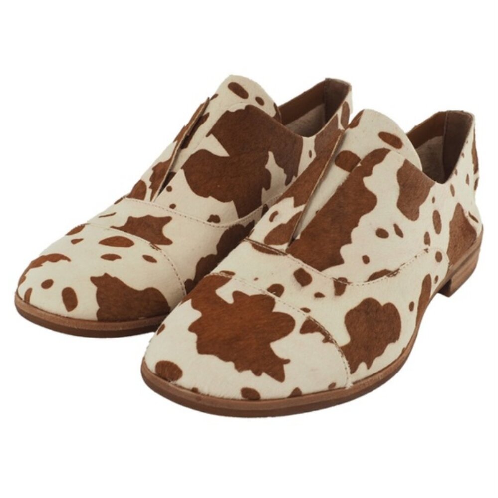 Kork-Ease Nottingham Slip-On Cow Print Oxford Shoes
